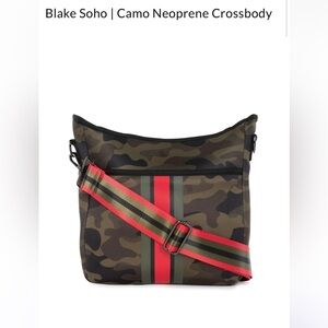 Haute Shore Blake cross body neoprene bag in camo